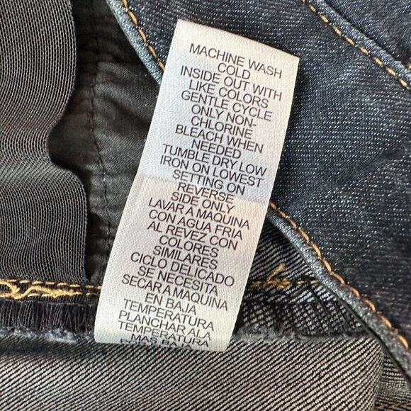 Democracy Ab Technology Distressed Dark Denim Skinny Jeans Womens 4 - Picture 9 of 9